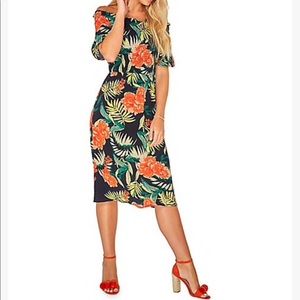 Dorothy Perkins floral off the shoulder dress